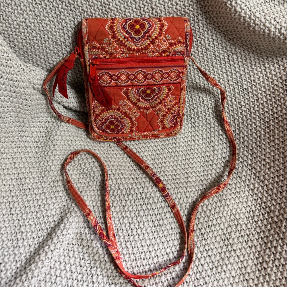 Vera Bradley Mini Hipster Crossbody Shoulder Bag Paprika Orange